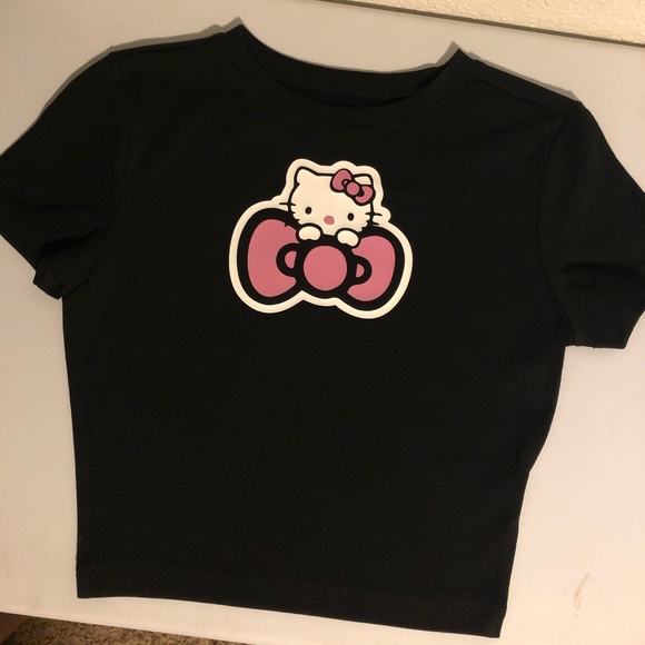 Tops Hello Kitty Crop Top Shirt Poshmark Tops Hello Kitty Crop Top Shirt Poshmark